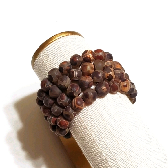 Accessories Mens Bracelet Large Wrist No Worries Wrap Style Tibetan